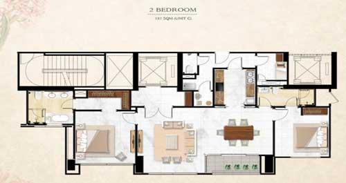 Botanica 2Bed Floor Plan