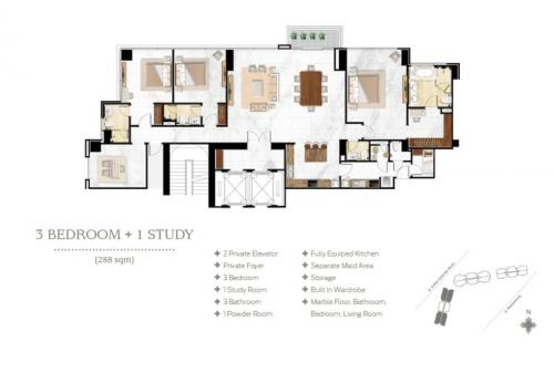 Botanica 3Bed Plus 1 Floor Plan