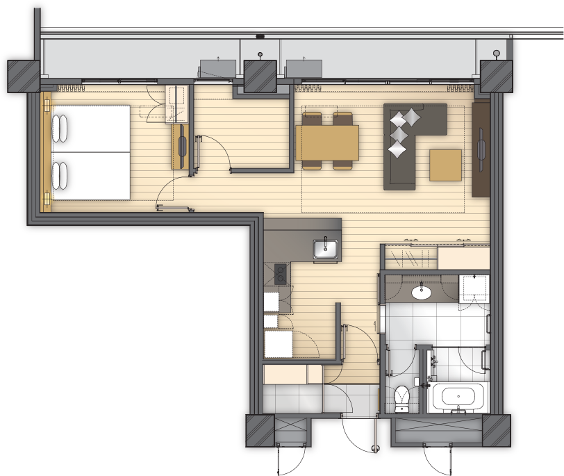 AXIA Room K1 87sqm Floor Plan