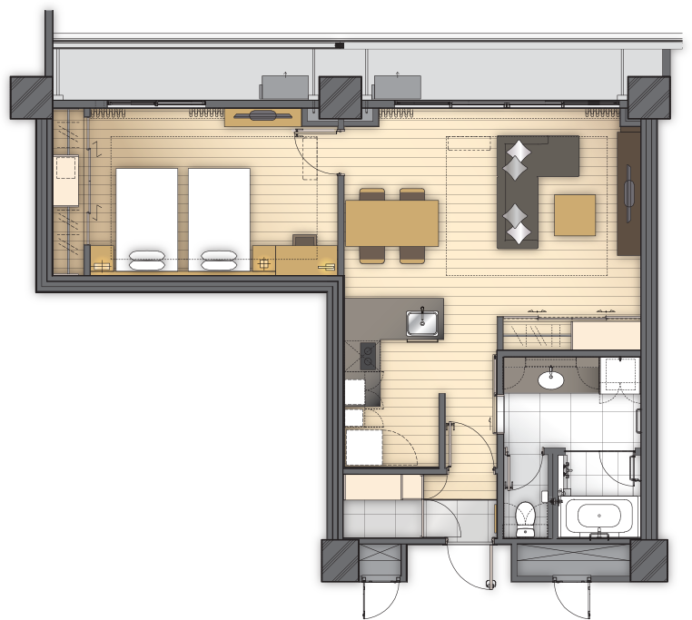 AXIA Room K3 87sqm Floor Plan