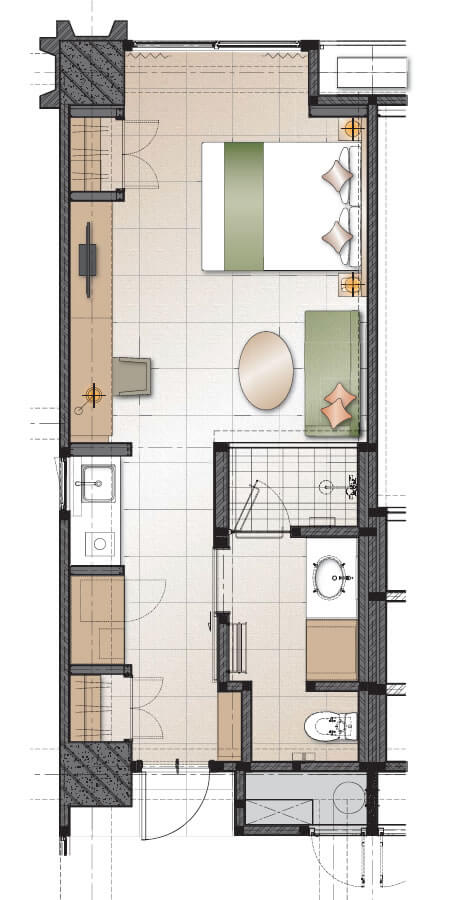 AXIA Corner Comfort 36sqm Floor Plan