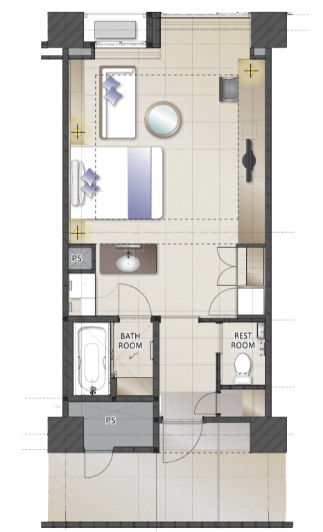 AXIA Deluxe 39sqm Floor Plan
