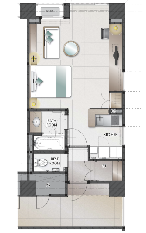 AXIA Premier C 42sqm Floor Plan