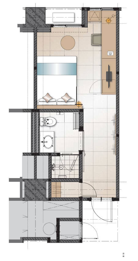 AXIA Studio 25sqm Floor Plan