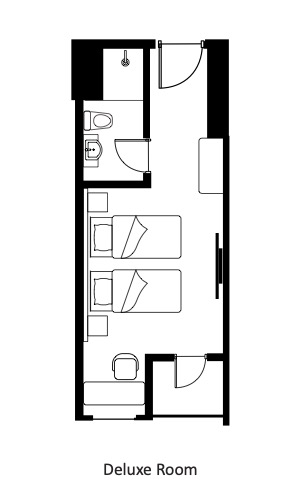 Deluxe Room 間取り図