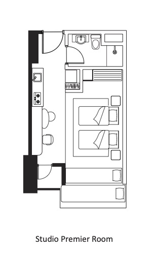Studio Premier Room 間取り図