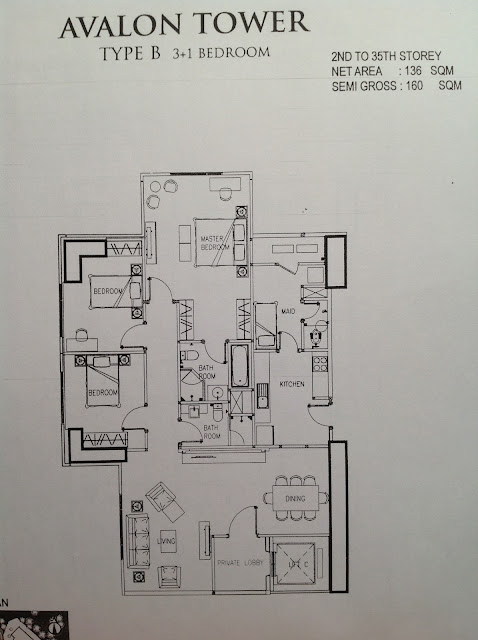 Tower Avalon Type B Floor Plan