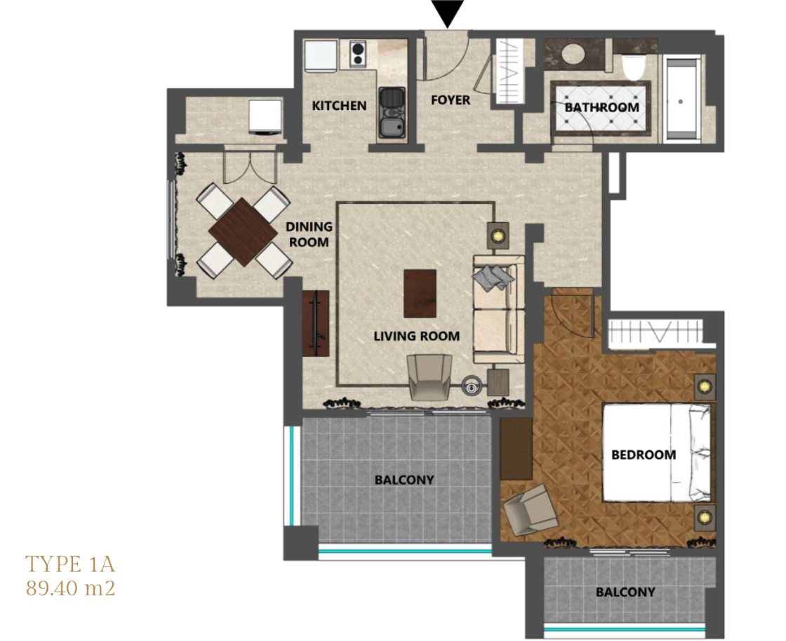 Plaza Senayan Apartment Tower A Floor Plan 1