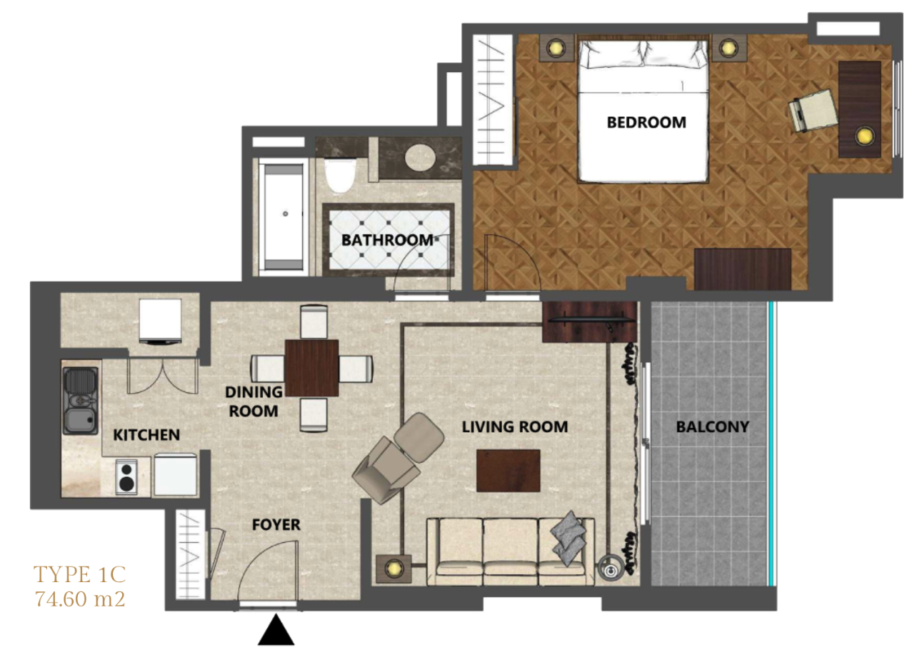 Plaza Senayan Apartment Tower A Floor Plan 2