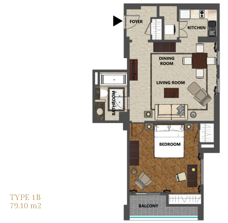 Plaza Senayan Apartment Tower A Floor Plan 3