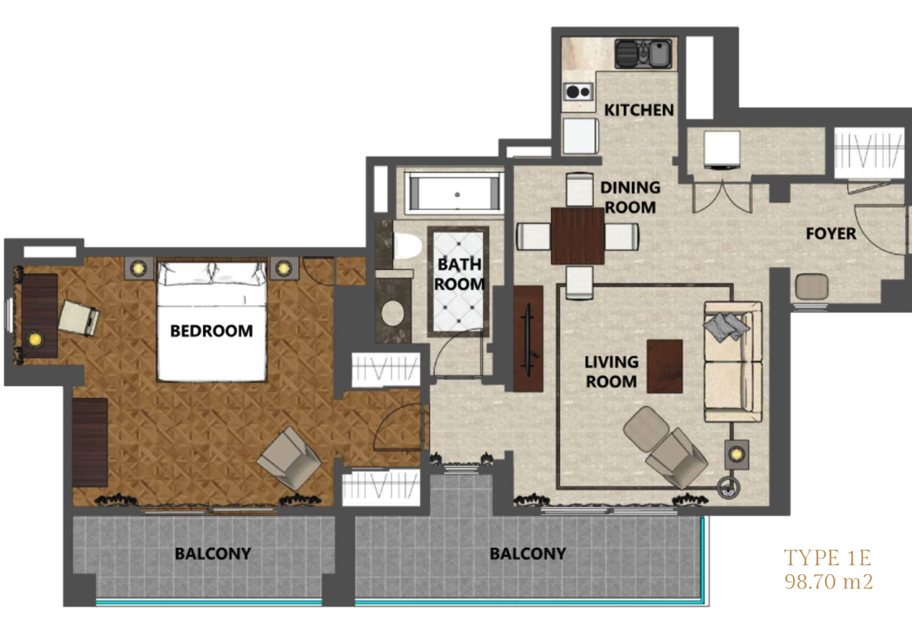 Plaza Senayan Apartment Tower A Floor Plan 5