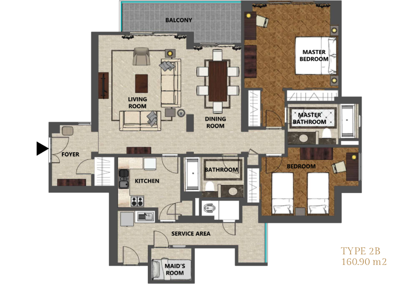 Plaza Senayan Apartment Tower A Floor Plan 7