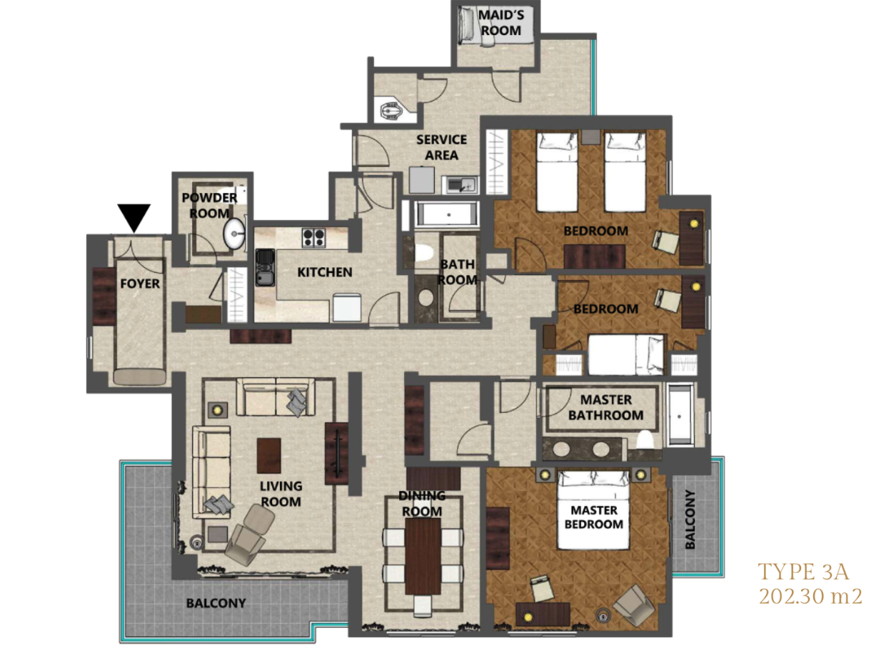 Plaza Senayan Apartment Tower A Floor Plan 8