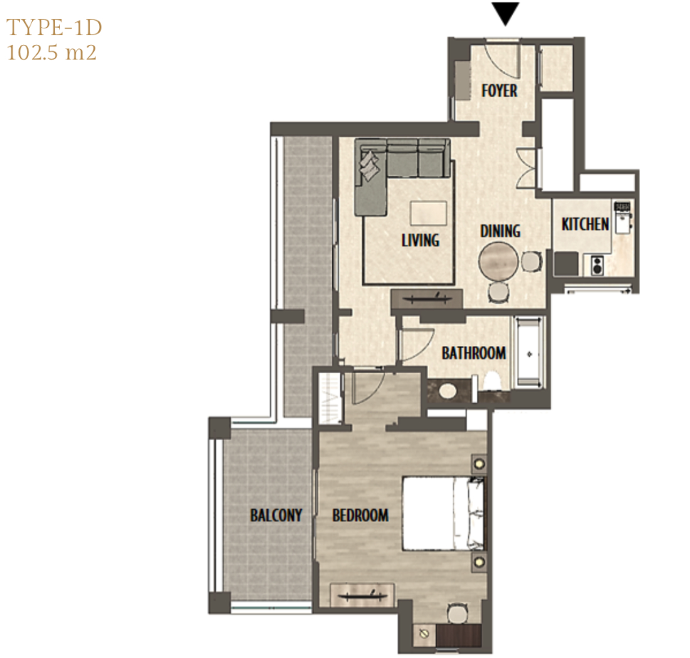 Plaza Senayan Apartment Tower B Floor Plan 5