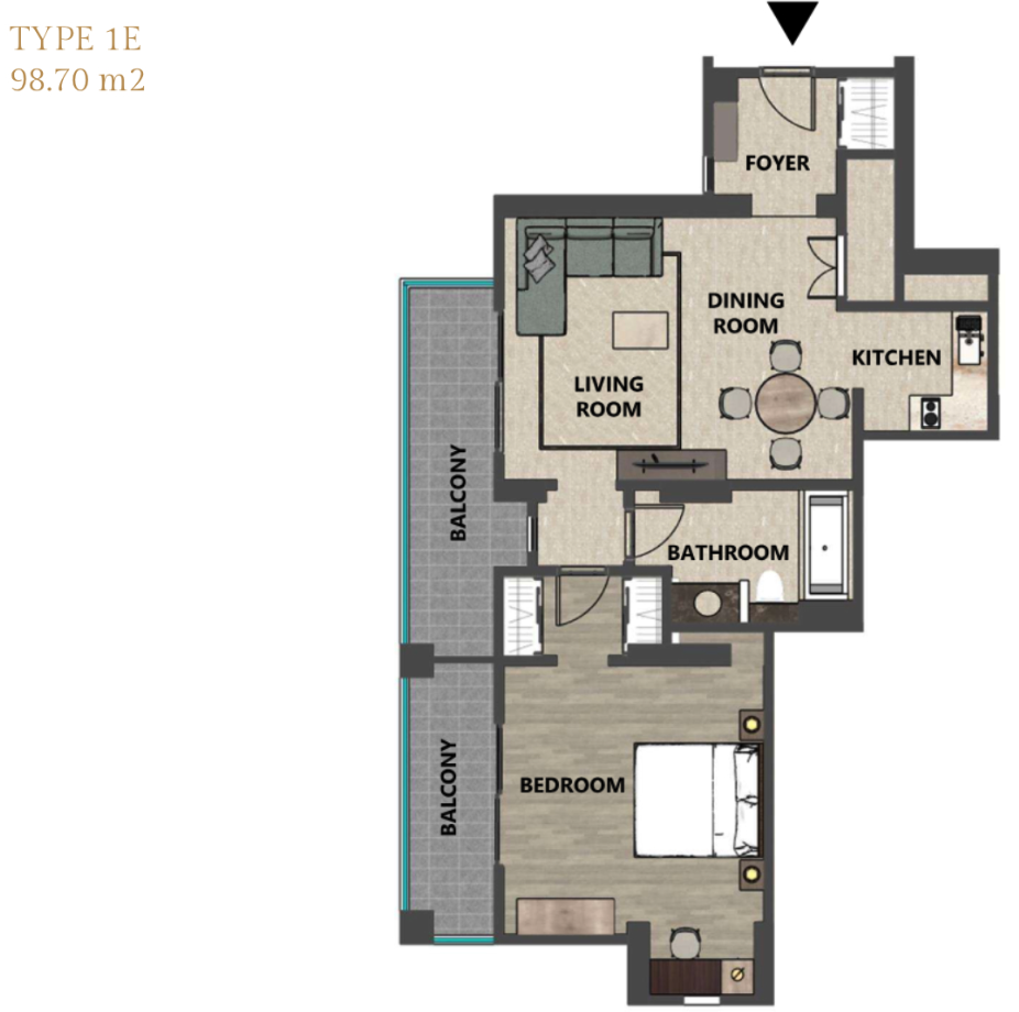 Plaza Senayan Apartment Tower B Floor Plan 4