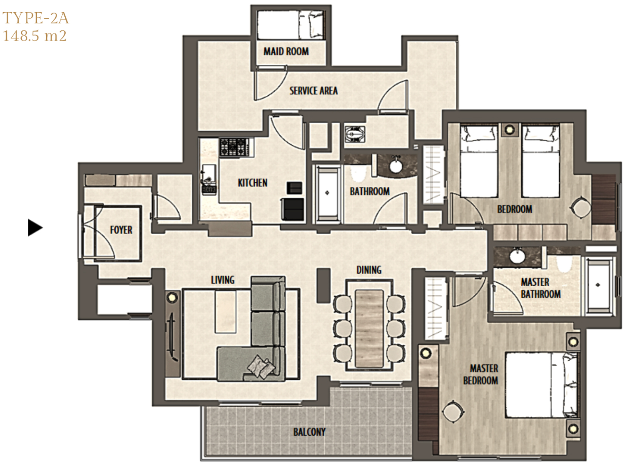Plaza Senayan Apartment Tower B Floor Plan 6