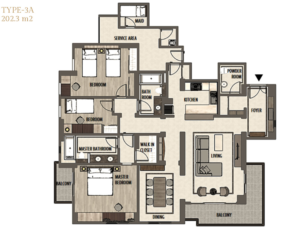 Plaza Senayan Apartment Tower B Floor Plan 8