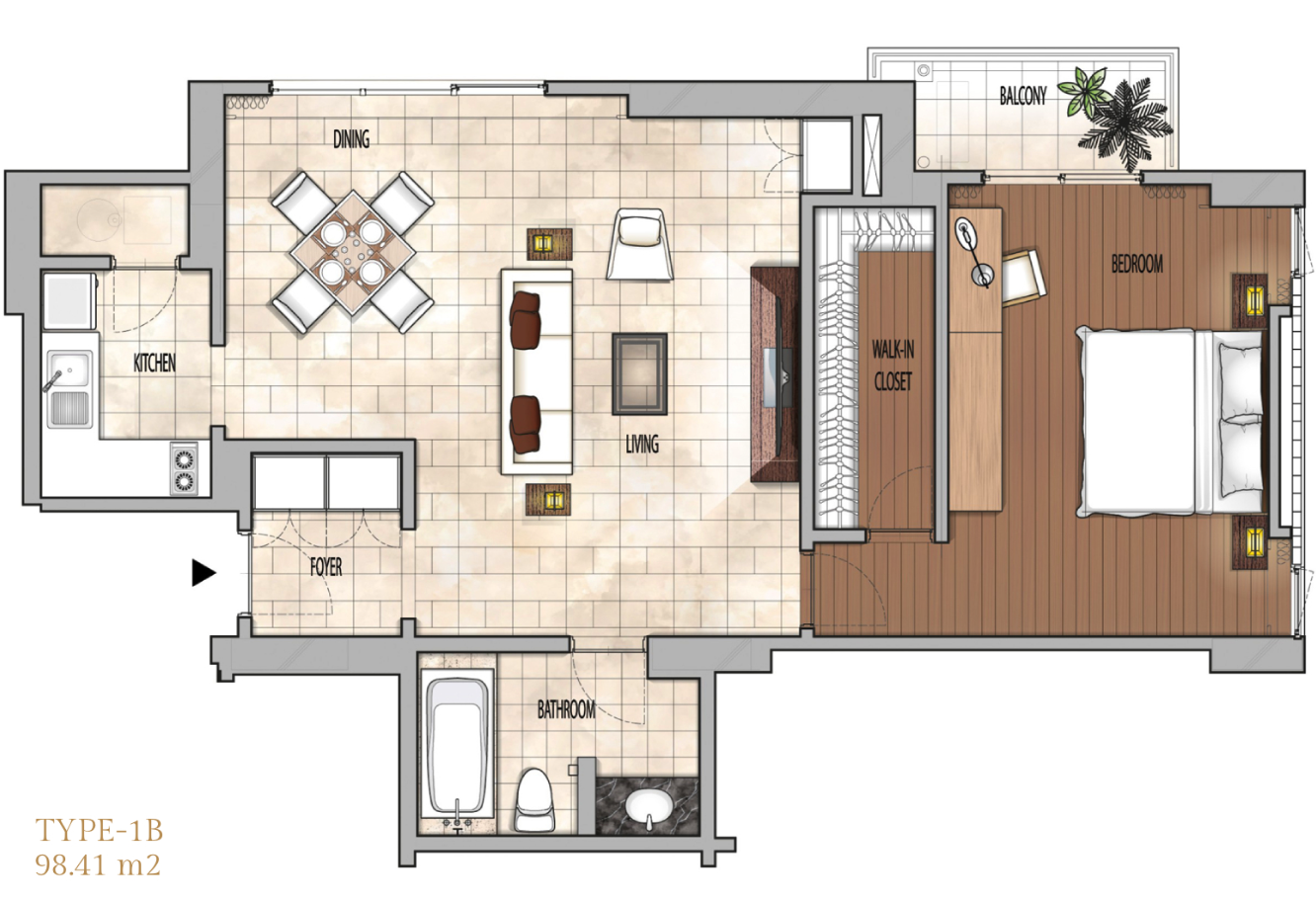 Plaza Senayan Apartment Tower C/D Floor Plan 2