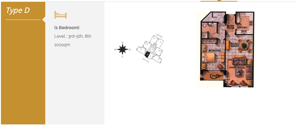 Tower 1 Jasmine Floor Plan 1
