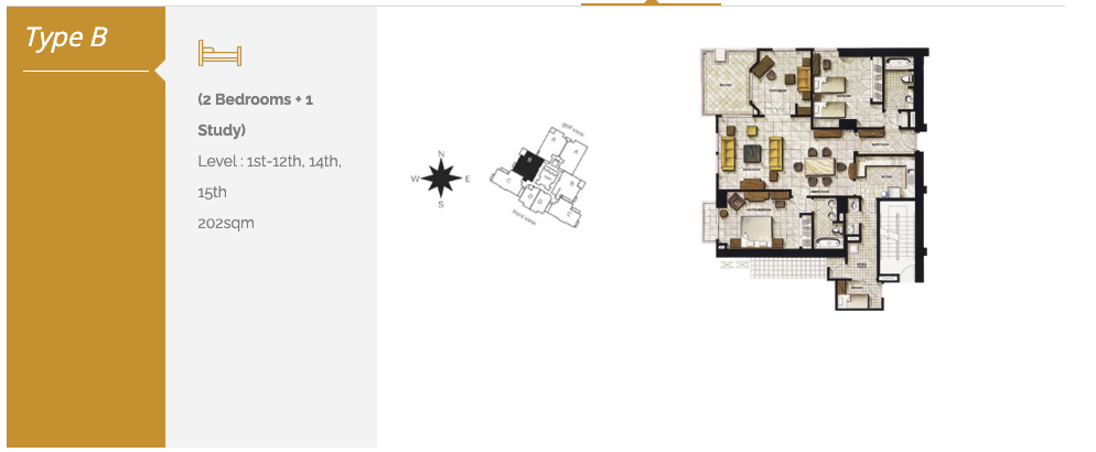 Tower 1 Jasmine Floor Plan 2