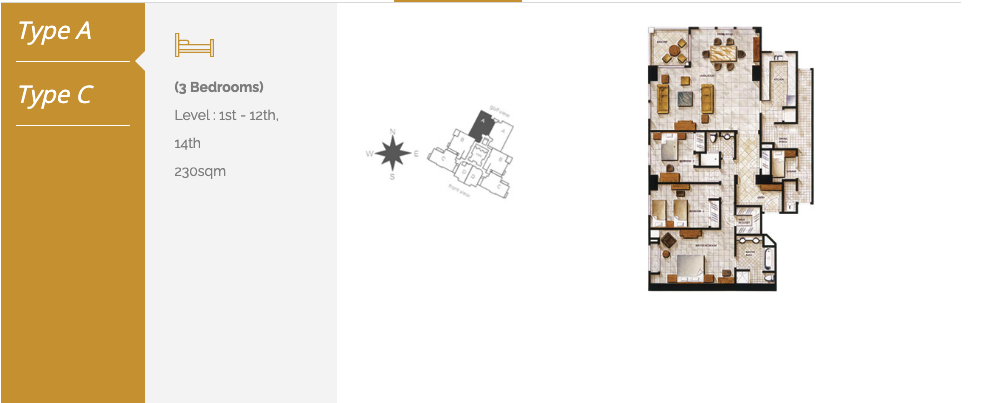Tower 1 Jasmine Floor Plan 3