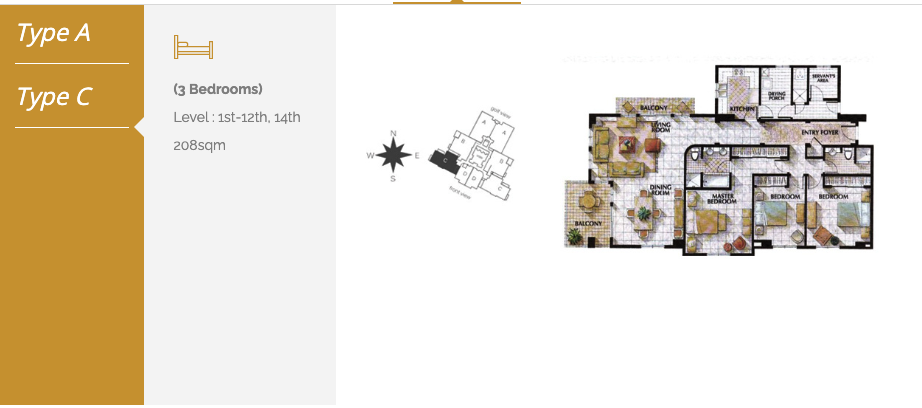 Tower 1 Jasmine Floor Plan 4