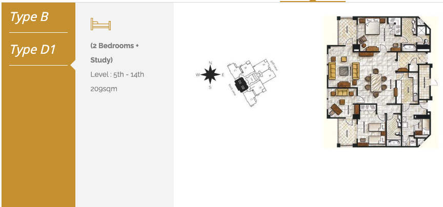 Tower 2 Lavender Floor Plan 2
