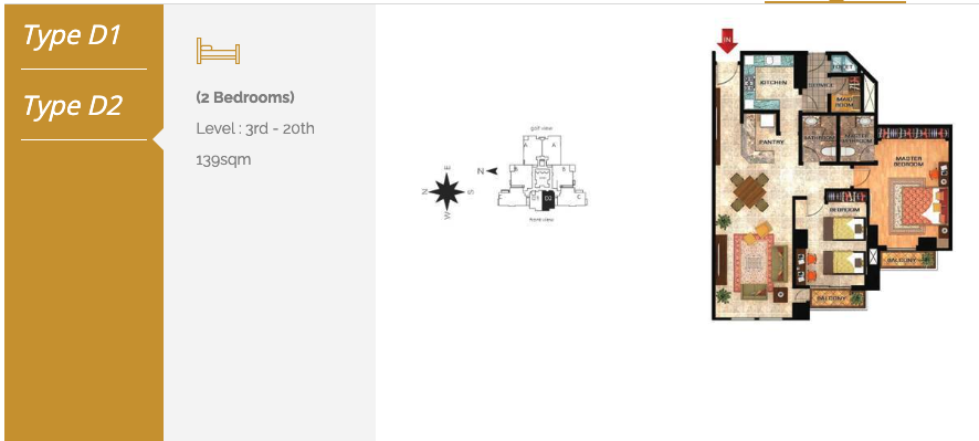 Tower 3 Orchid Floor Plan 2