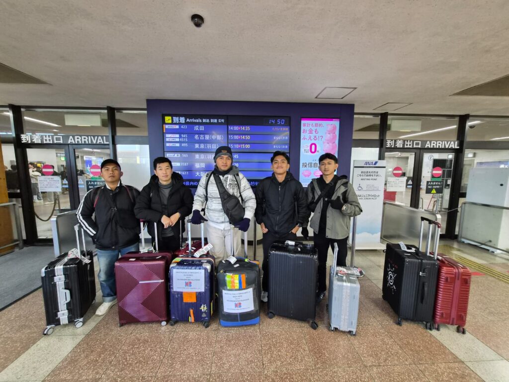 JKJ Indonesia 技能実習生 日本到着