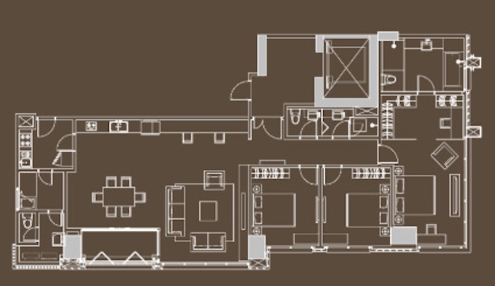 The Elements Tower Serenity Type B 186sqm 間取り図