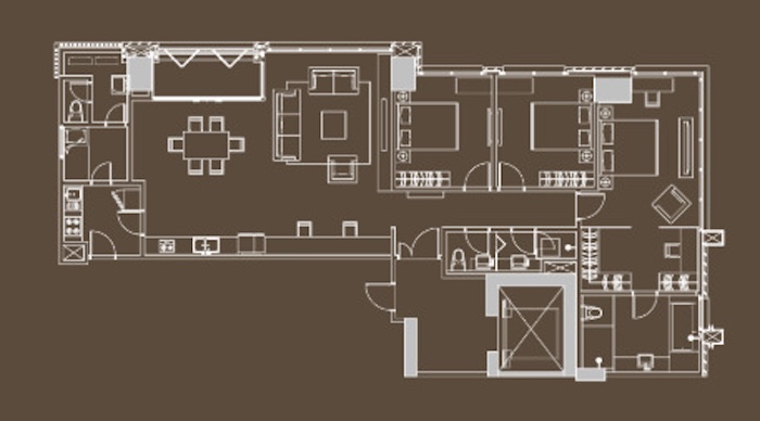 The Elements Tower Serenity Type C 186sqm 間取り図