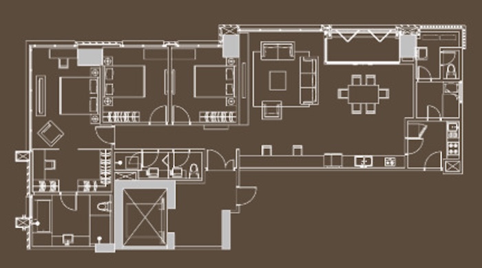 The Elements Tower Serenity Type D 186sqm 間取り図